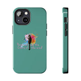 Tough Phone Case — "paint with all the colors of the wind" Flounder the Purrcasso Art
