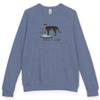 I Said What I Said raglan crewneck - Heather Denim