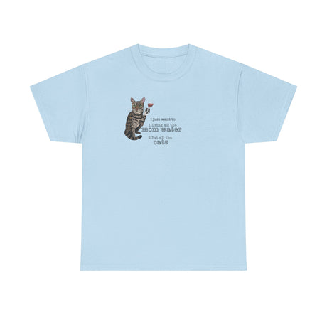 Funny Flounder Cat Wine Unisex Tee