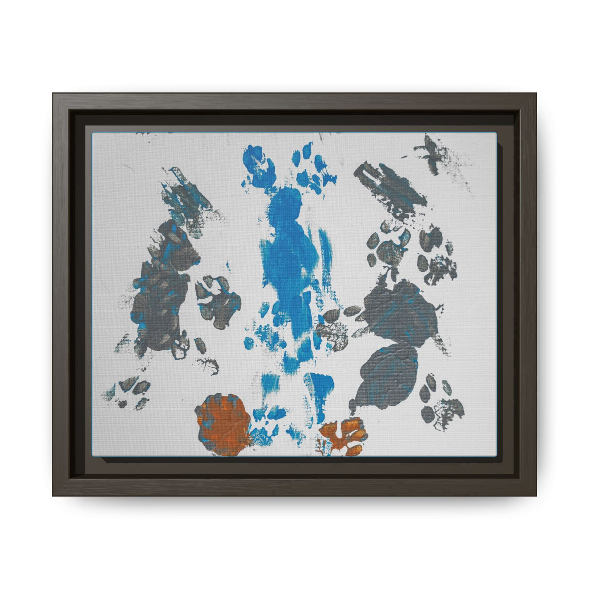 Framed Matte Canvas — "Flounder's Waterfall" Painting