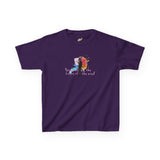 Kids Tee — “Paint With All The Colors Of The Wind” Flounder the Purrcasso Kids T-Shirt