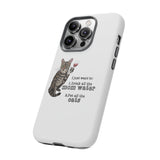 Flounder the Talking Cat Wine Glass Phone Case – "II just want to drink all the mom water"