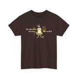 Unisex Heavy Cotton Tee - Bravery Tutu design featuring Flounder with Mouse Toy by her side