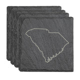 South Carolina Slate Coasters - Set of 4 - 17 design options