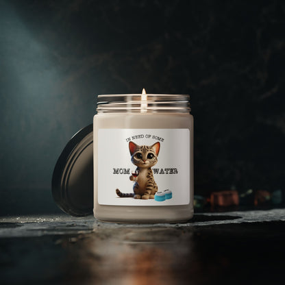 Flounder the Talking Cat "In Need of Some Mom Water" Candle – 9oz Soy Wax