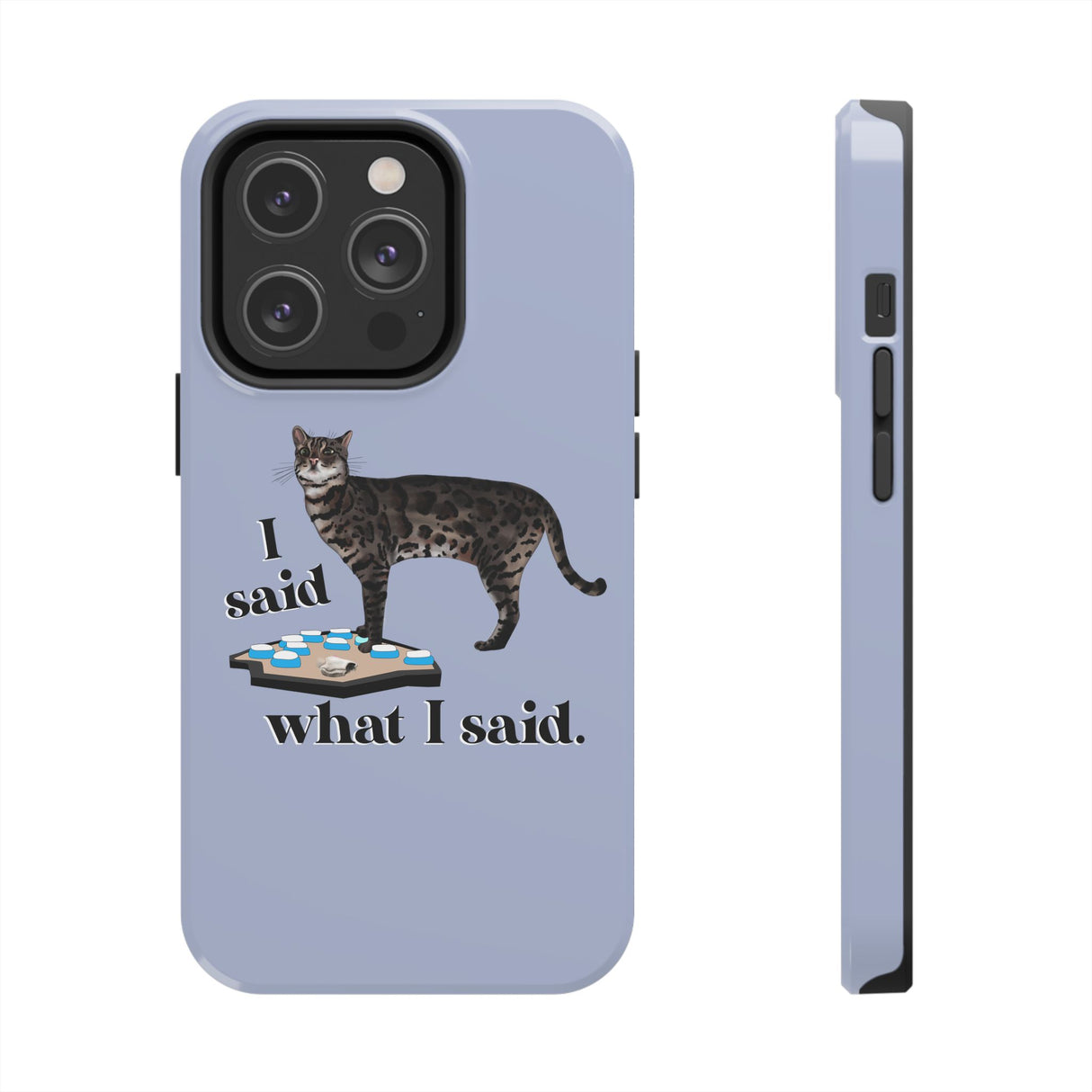 I Said What I Said Flounder Phone Case — Talking Pet Buttons Design