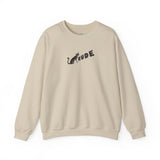 Flounder 'RUDE' Button Sweatshirt — Hand-Drawn Flounder Design
