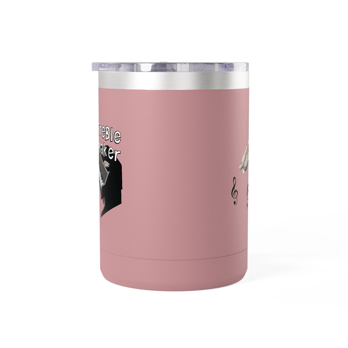 Coffee Mug Tumbler - Treble Maker Design Hand Drawn by Flounder's Mom, Nina