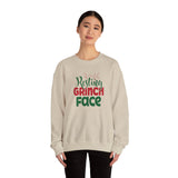 Holiday Resting Grinch Face Sweatshirt