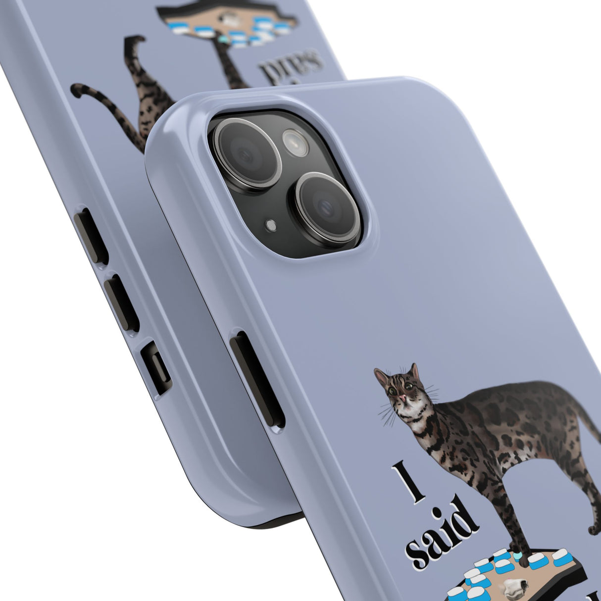 I Said What I Said Flounder Phone Case — Talking Pet Buttons Design