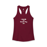 "I Stand with Mouse Toy" Women's Racerback Tank