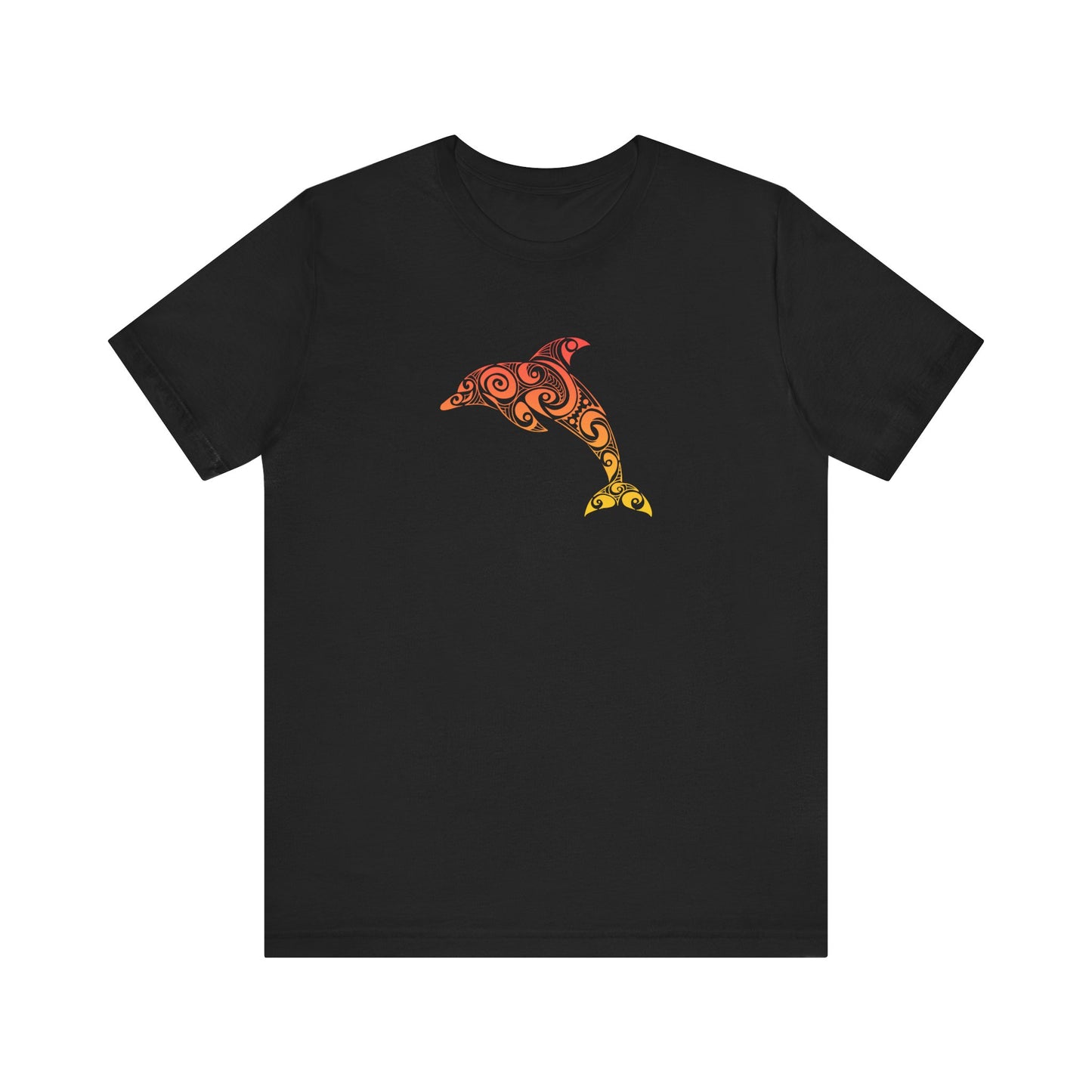 Adult Tribal Dolphin Tee - Bella+Canvas Shirt