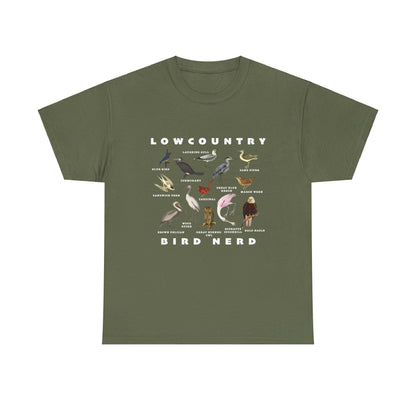 Bird Species Unisex Tee - Lowcountry Bird Nerd Shirt