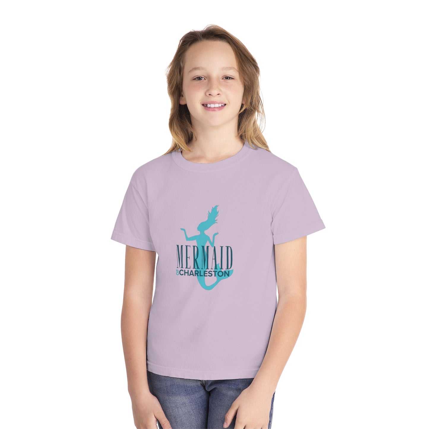 Mermaid of Charleston Youth Comfort Colors Shirt - Soft Cotton Tee