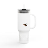 Insulated Travel Mug — "Tricks for Treats" Flounder Halloween Ballet Design