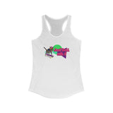 Tank Top - Just Roll with it Flounder the Purrmaid Skateboard Sunglasses Design by Nina