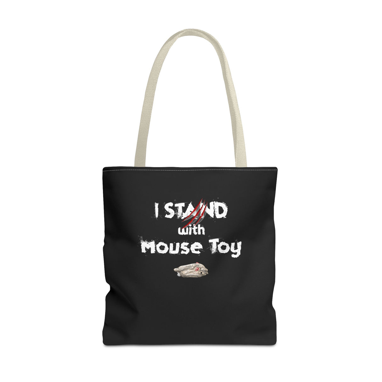 Mouse Toy Tote Bag - Hand Drawn Design by Nina