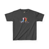 Kids Tee — “Paint With All The Colors Of The Wind” Flounder the Purrcasso Kids T-Shirt