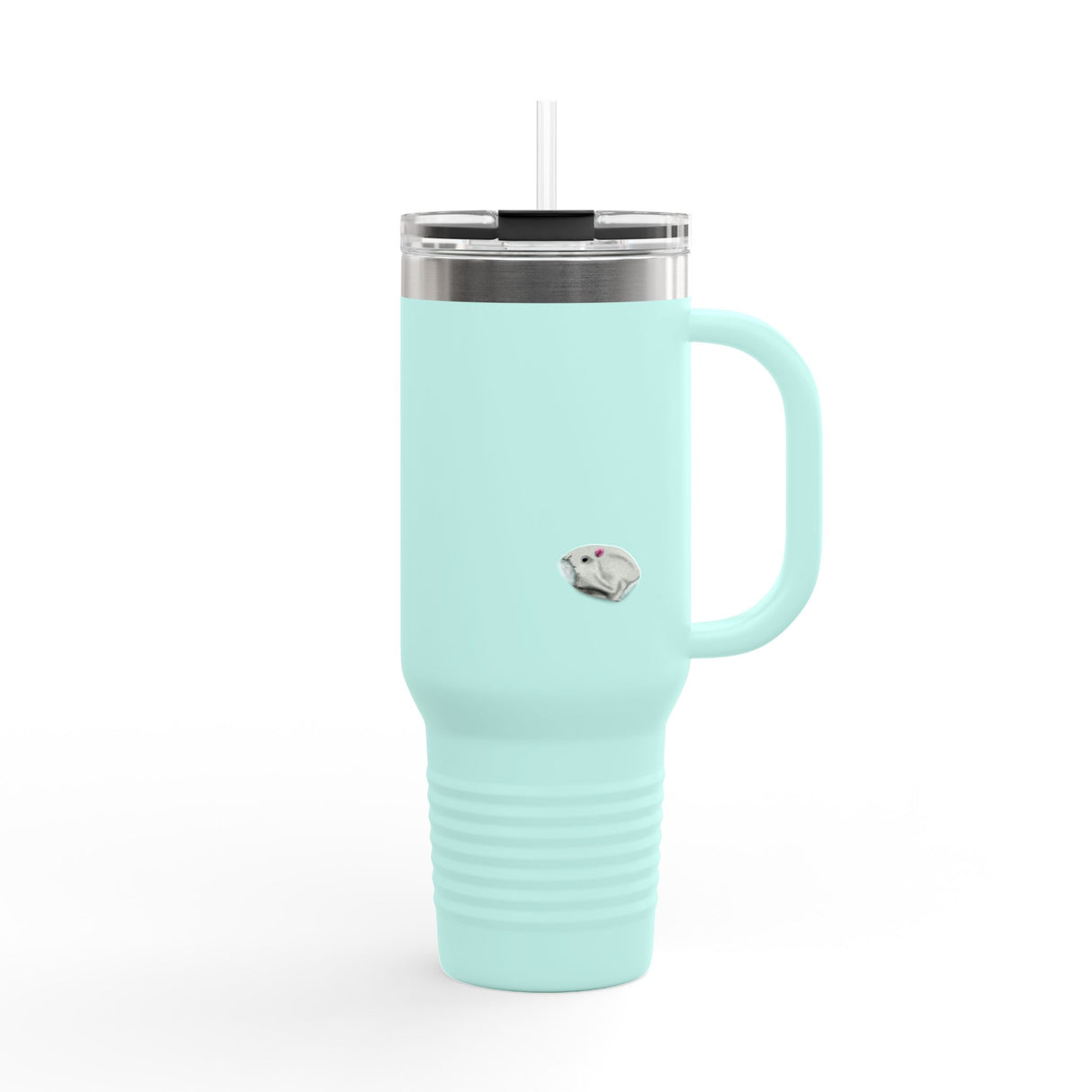 40oz Insulated Travel Mug — “I Said What I Said” Flounder Talking Pet Buttons Design