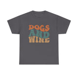 Dogs and Wine Unisex Cotton Tee