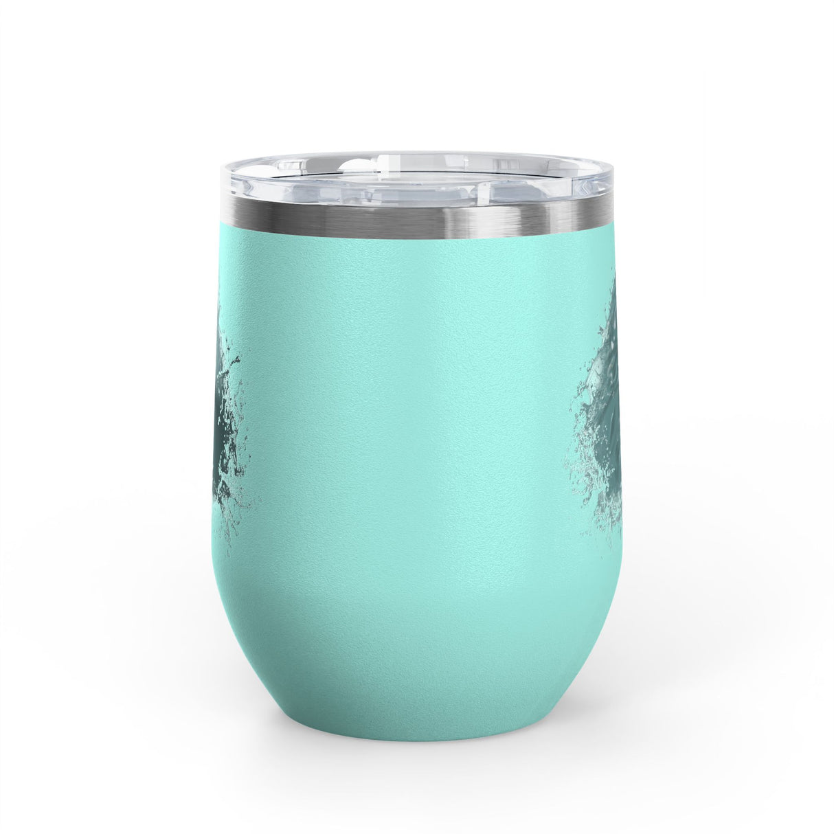 Wine Tumbler — "Fish at Heart" Flounder the Purrmaid Hand-Drawn Design