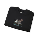 Purrmaid Crewneck Sweatshirt — "I want to be where the people aren't" Flounder Cat Design
