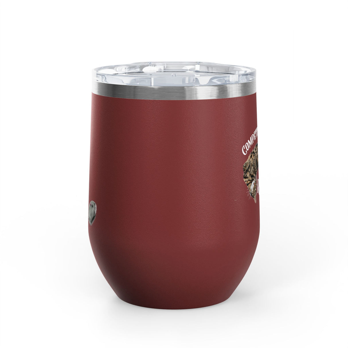 Wine Tumbler — "Competitive Rester" Flounder Design (12 oz)