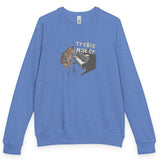 Treble Maker Flounder raglan sweatshirt - Heather Royal