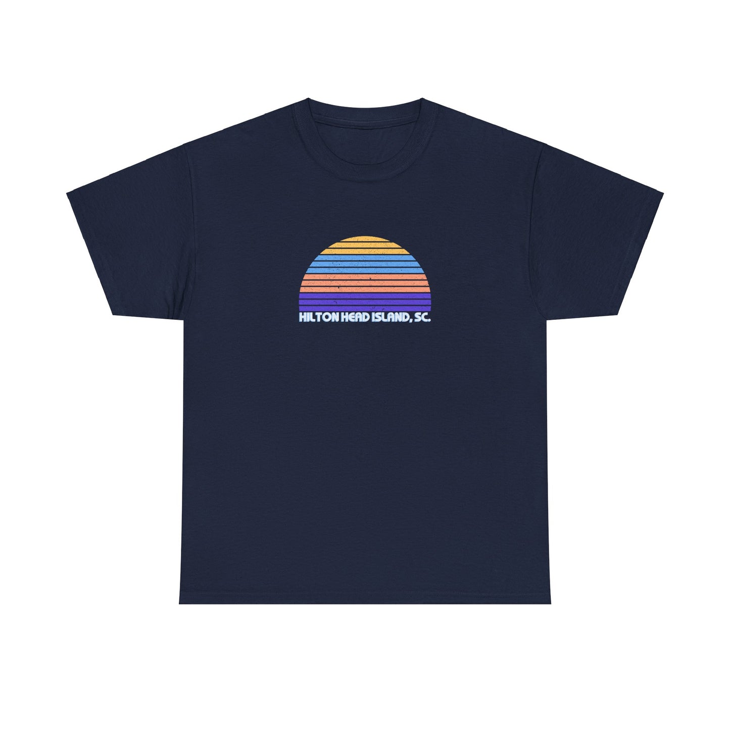 Retro Sunset Tee - Hilton Head Island, SC