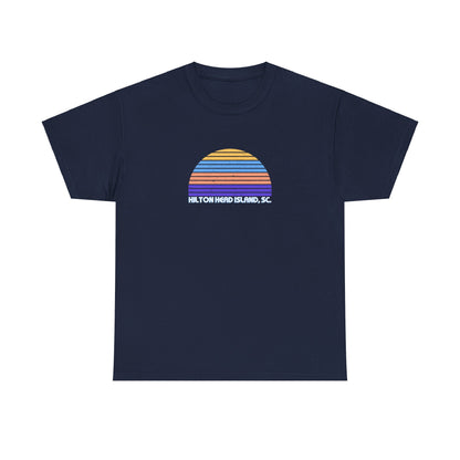 Retro Sunset Tee - Hilton Head Island, SC