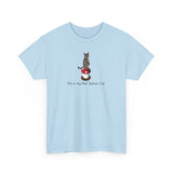 Red Spores Car Unisex Heavy Cotton Tee featuring Flounder and Mouse Toy on the Magical Mushroom