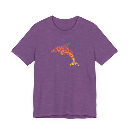 Adult Tribal Dolphin Tee - Bella+Canvas Shirt