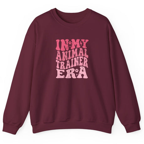 Retro Animal Training Era Sweatshirt, shown in Maroon