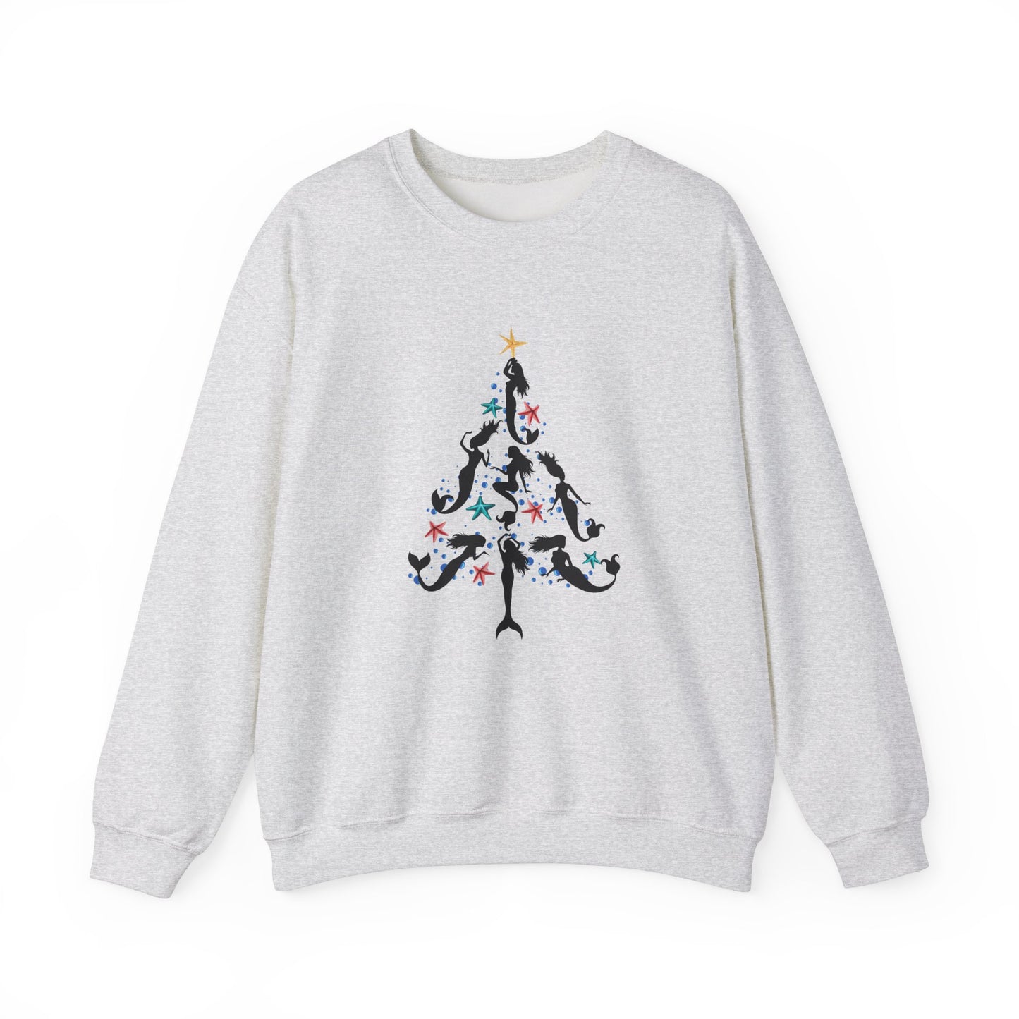 Mermaid Christmas Tree Crewneck Sweatshirt