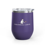 Wine Tumbler - Purranormal Cativity Design - 12oz