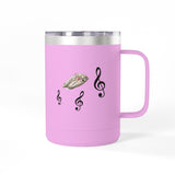 Coffee Mug Tumbler - Treble Maker Design Hand Drawn by Flounder's Mom, Nina