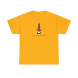 Red Spores Car Unisex Heavy Cotton Tee featuring Flounder and Mouse Toy on the Magical Mushroom