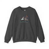 Purrmaid Crewneck Sweatshirt — "I want to be where the people aren't" Flounder Cat Design