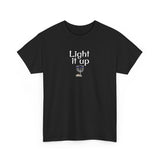 Light it Up Unisex Tee - Mouse Toy Menorah Design