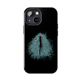 Fish at Heart Flounder Purrmaid Phone Case — Hand-Drawn Nautical Cat Design