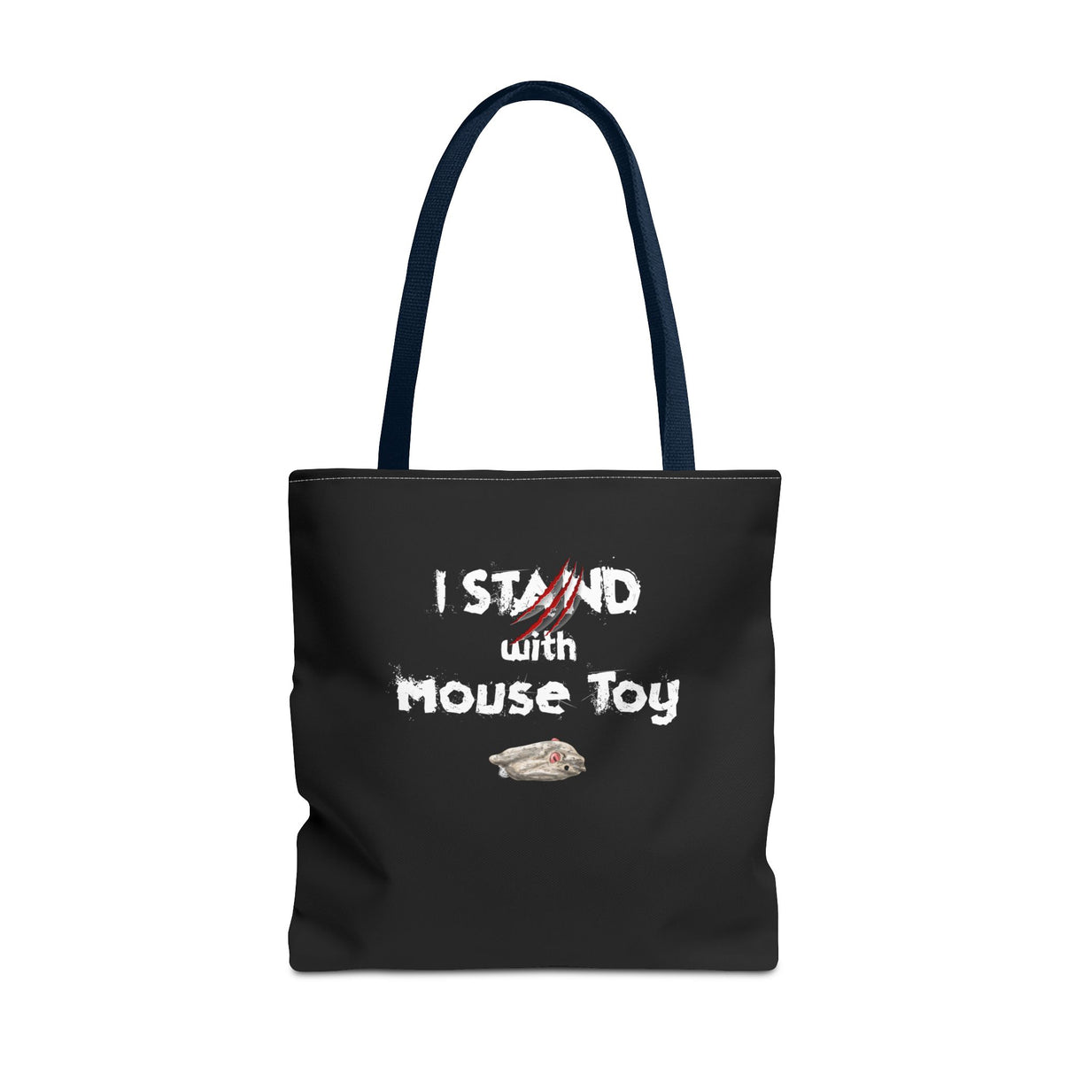 Mouse Toy Tote Bag - Hand Drawn Design by Nina