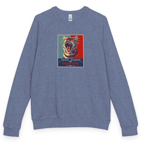 Vote Fish 2028 raglan crewneck - Heather Denim