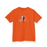 Kids Tee — “Paint With All The Colors Of The Wind” Flounder the Purrcasso Kids T-Shirt