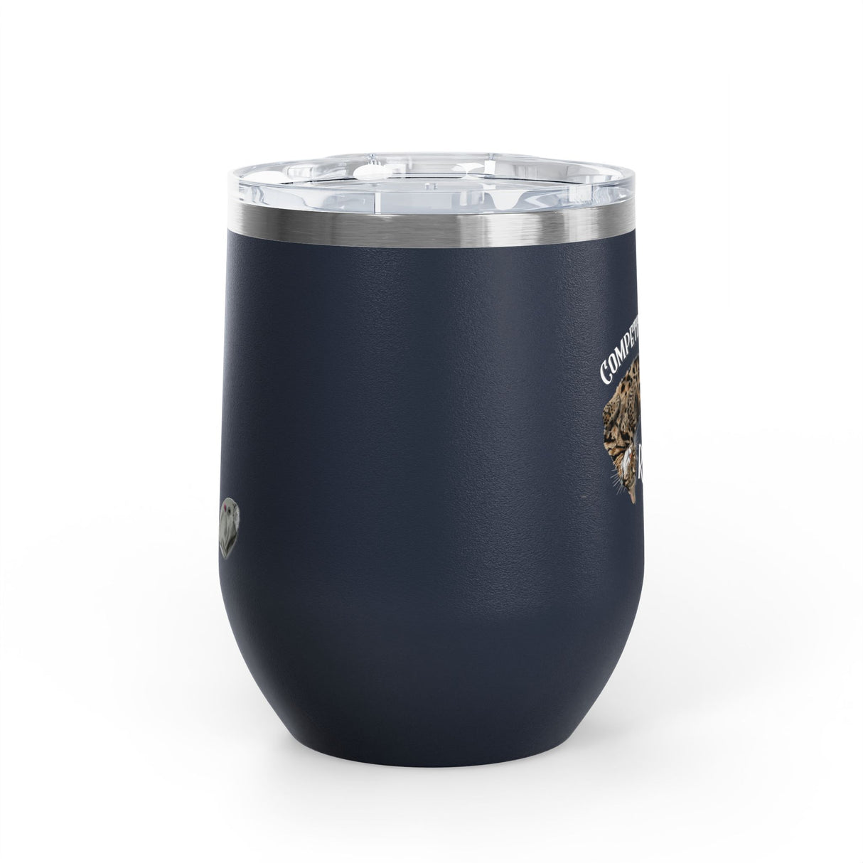 Wine Tumbler — "Competitive Rester" Flounder Design (12 oz)