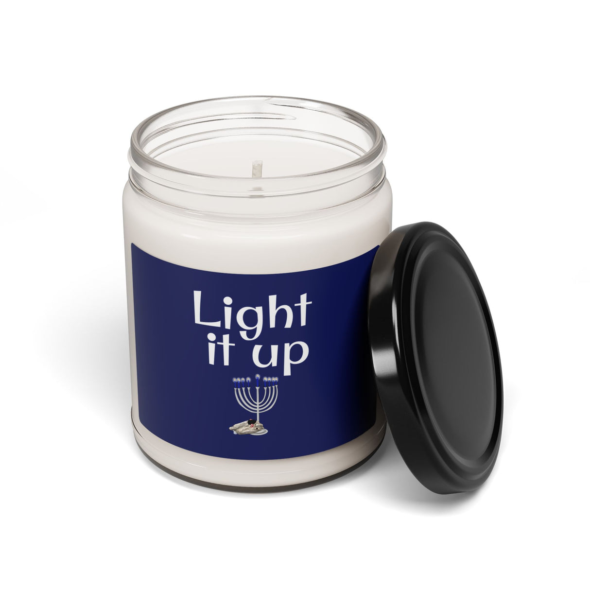Soy Candle, Light it Up Mouse Toy Menorah Design