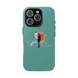 Tough Phone Case — "paint with all the colors of the wind" Flounder the Purrcasso Art
