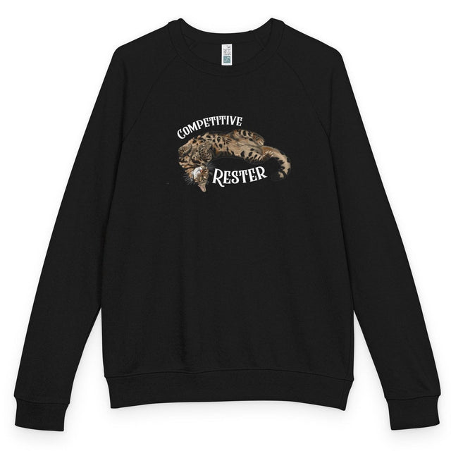 Competitive Rester Flounder raglan crewneck - Black