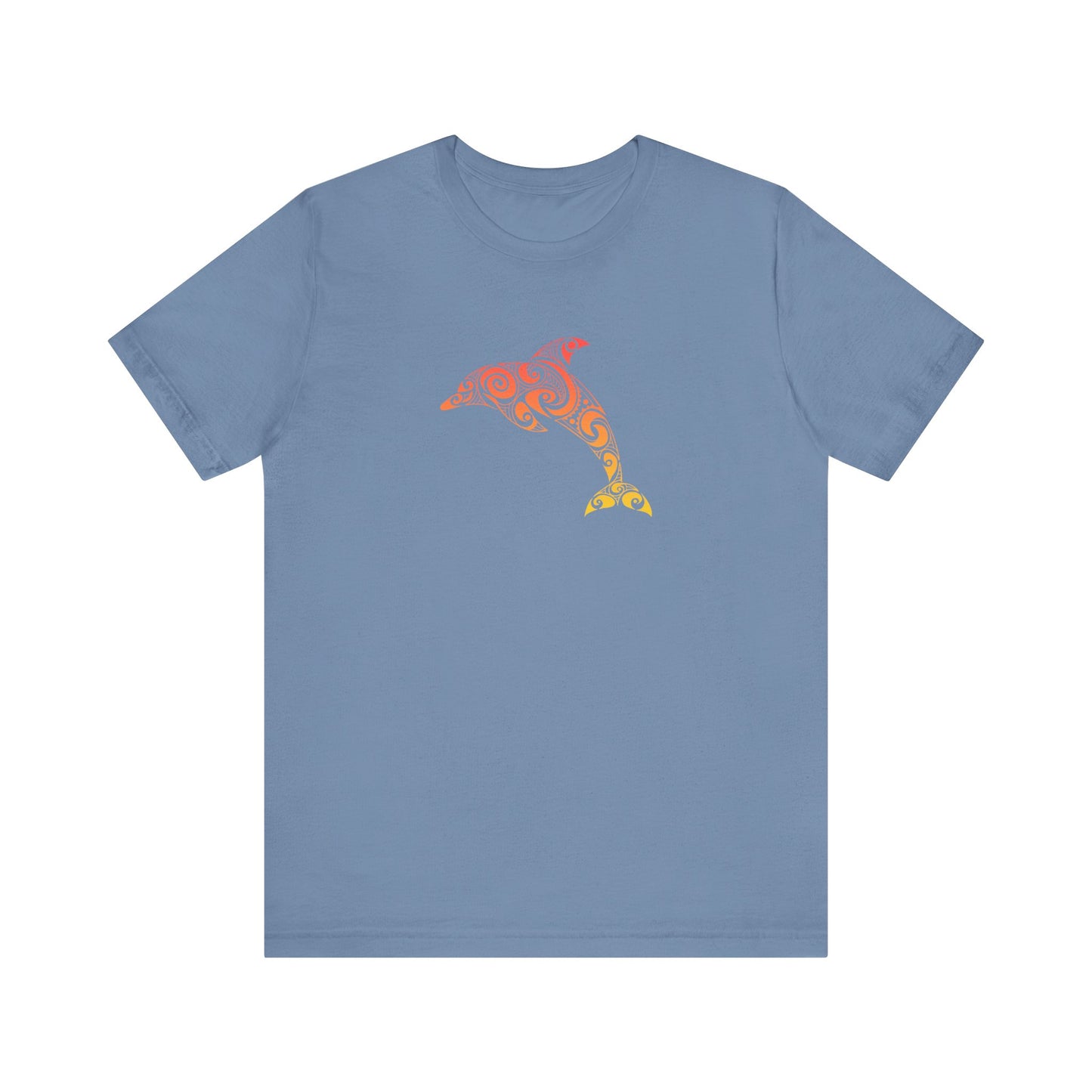 Adult Tribal Dolphin Tee - Bella+Canvas Shirt