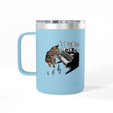 Coffee Mug Tumbler - Treble Maker Design Hand Drawn by Flounder's Mom, Nina