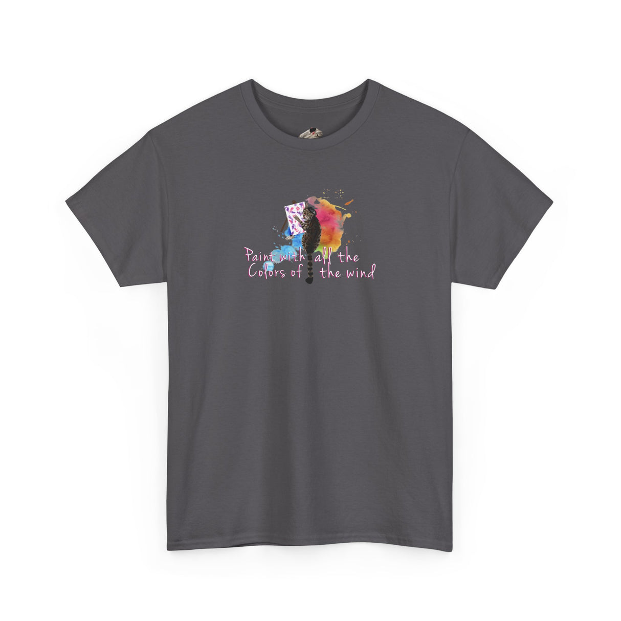Flounder the Purrcasso T-Shirt — "Paint With All the Colors of the Wind" Cat Art Tee